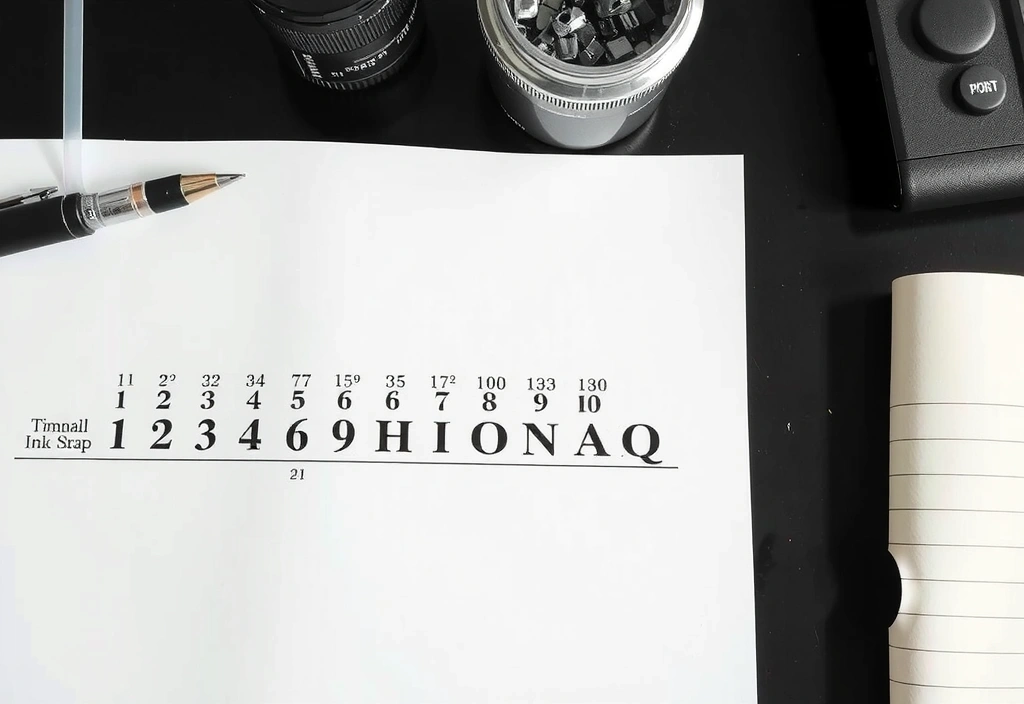 Typography scale chart