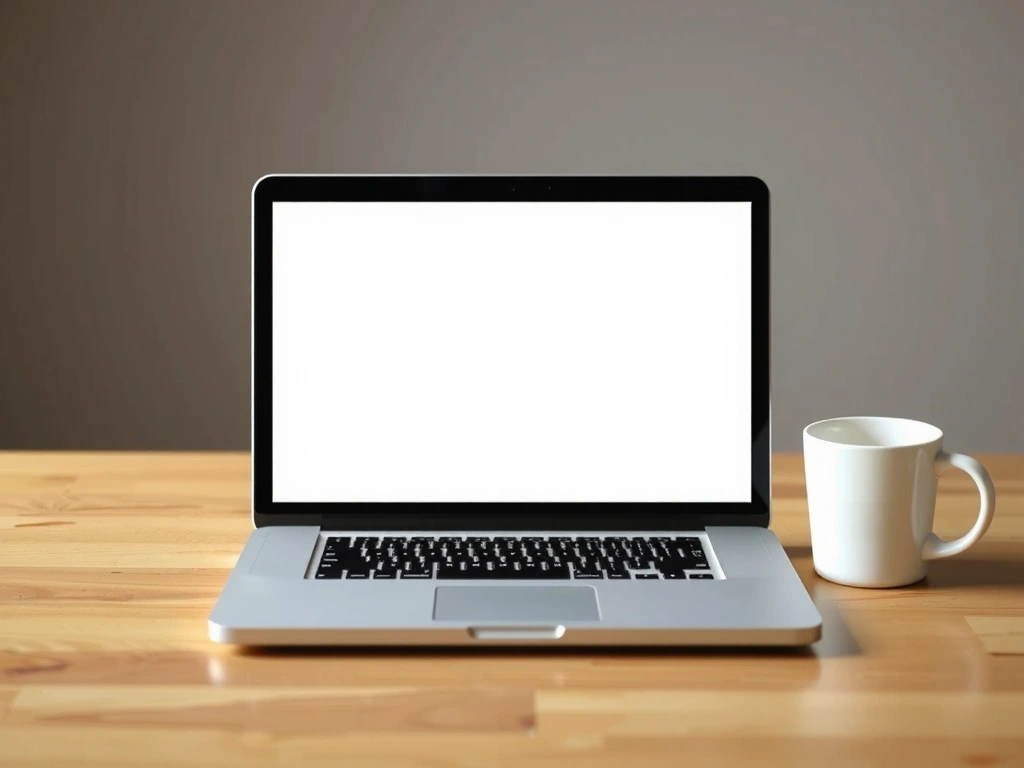 Clean interface on laptop screen.